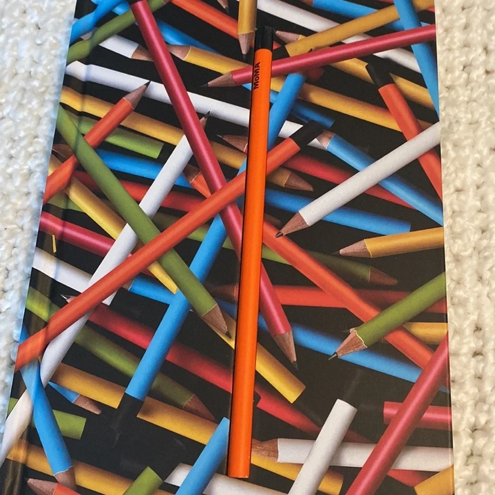 Hidden Pencil Notebook Journal with Orange Pencil